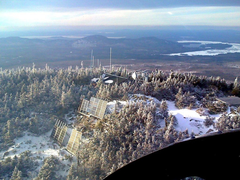 Big Spencer Mountain in the winter, Maine.