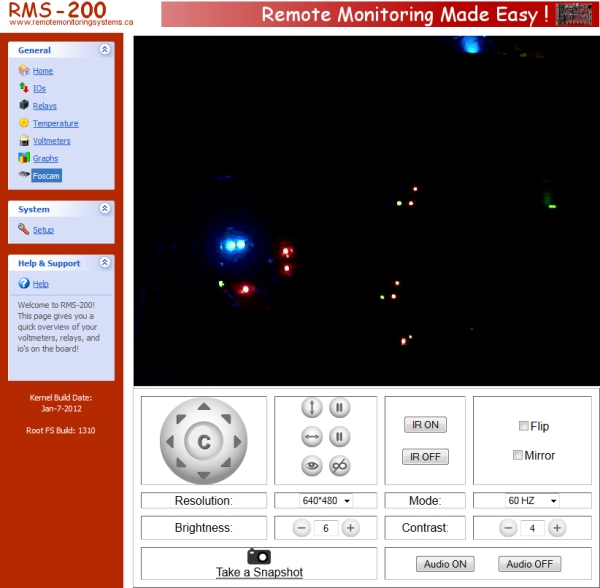 Inside Roderick Dhu Tower Site with IR turned off