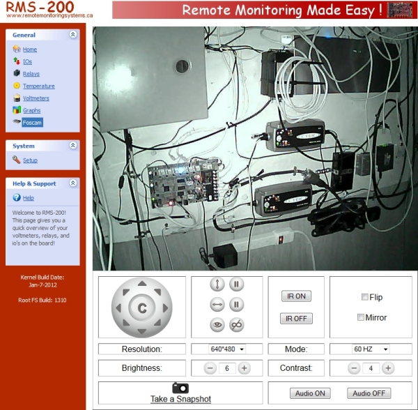 Inside Roderick Dhu Tower Site with IR turned on