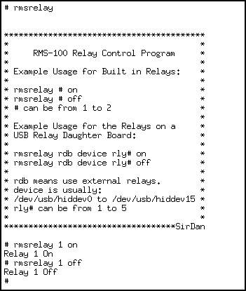 Control relays via Telnet.